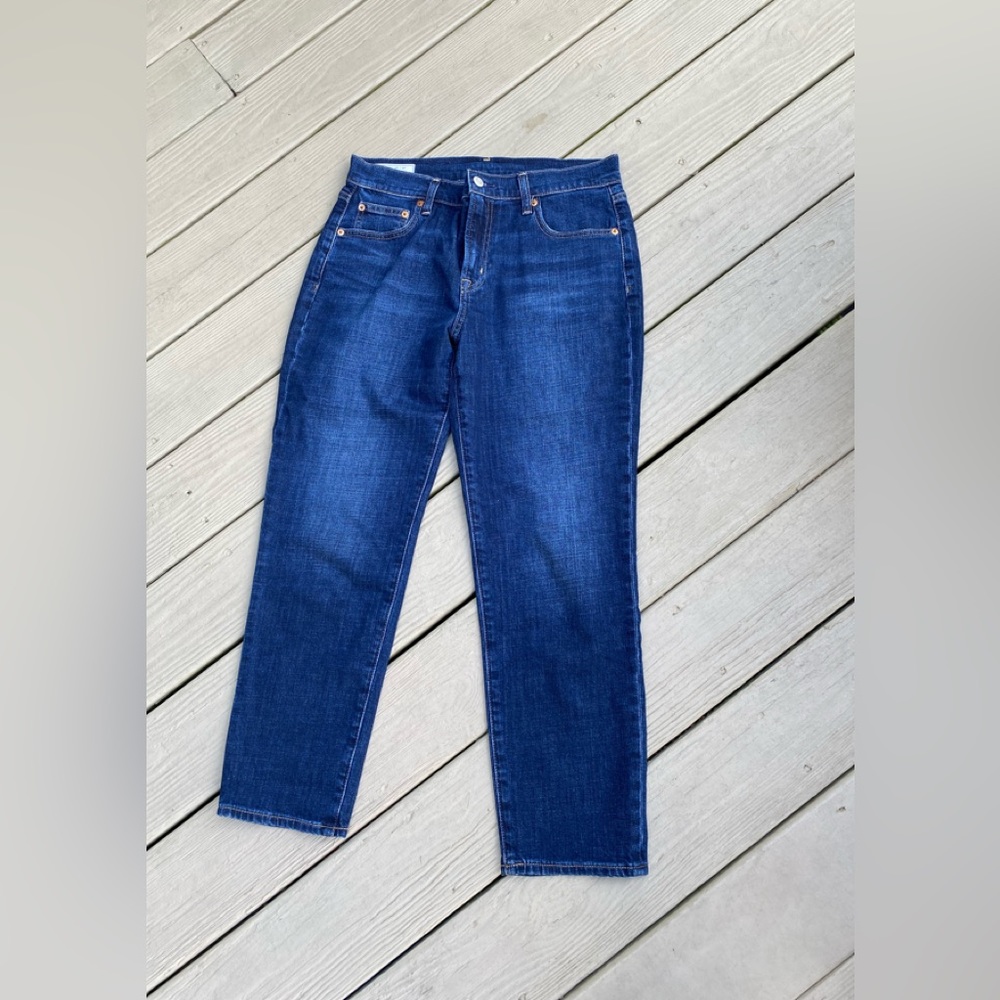 GAP - Woman’s blue denim mid-rise ankle jeans, Size: 4